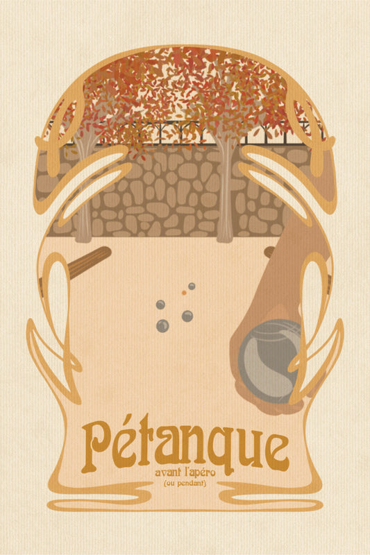 Carte-postale "Pétanque"