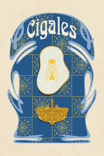 Carte-postale "Cigales"