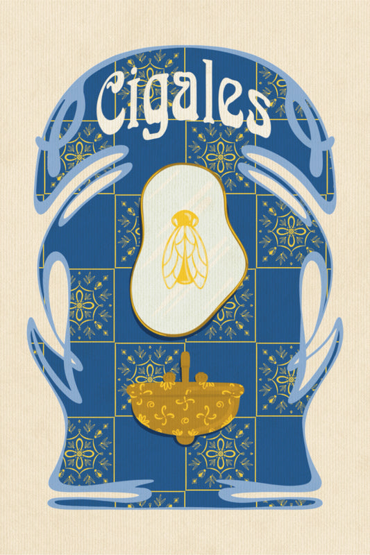 Carte-postale "Cigales"