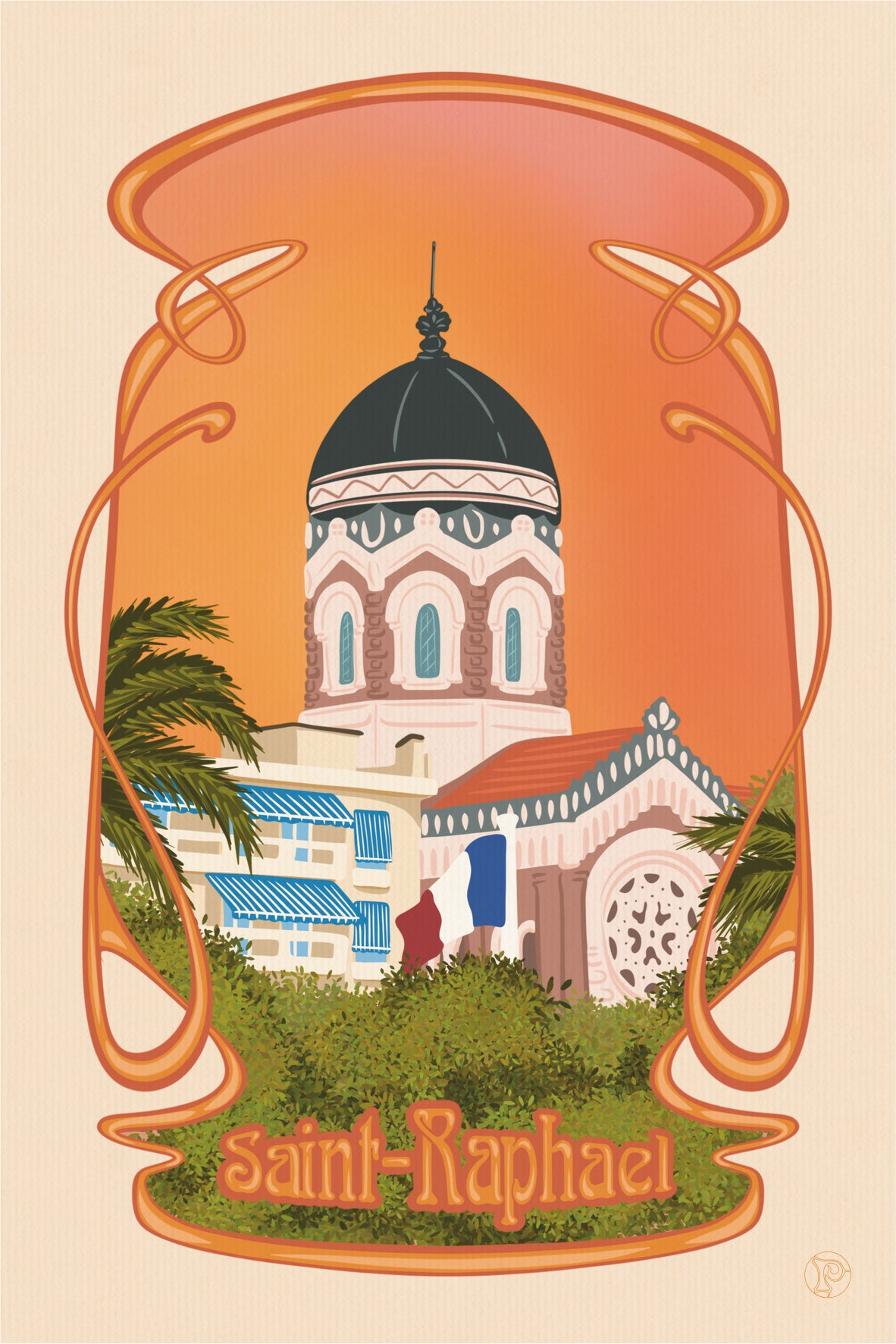 Carte illustrée Basilique Notre-Dame de la Victoire - Saint Raphaël